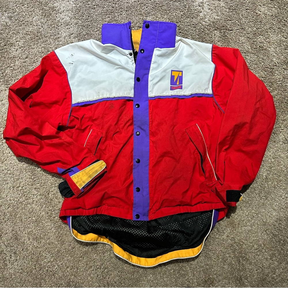 Trek American Bicycle Technology gore Tex adult XL vintage jacket